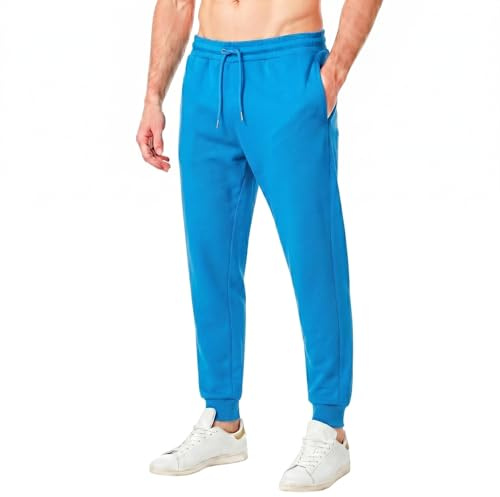 RIPT Essentials RCPNT764 Joggingbyxor för män Soft Touch Loungewear träningsbyxor joggingbyxor joggingbyxor, Blå aska, L
