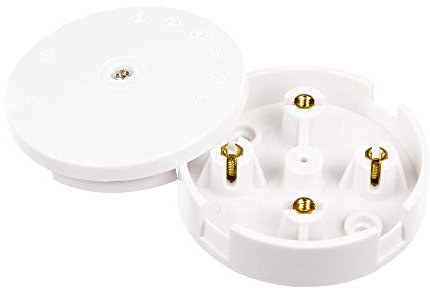 Invero 5A Junction Box 4-Terminal (59mm) - Suitable for Domestic and Commercial Uses - White