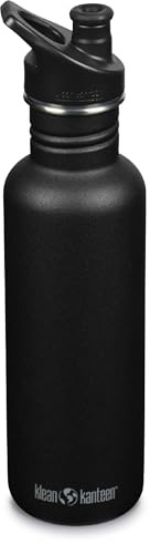 Klean Kanteen Unisex – Erwachsene Klean Kanteen-1008439 Flasche, Black, One Size, Schwarz