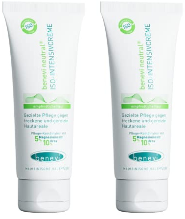 benevi ISO-Intensivcreme 75 ml mit Magnesium und Urea für trockene juckende schuppende Haut - auch als Basispflege bei Altershaut und zu Neurodermitis oder Schuppenflechte neigender Haut