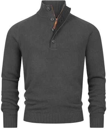 Indicode Hommes INIsalu Pullover | Pull composé à 80% de Coton