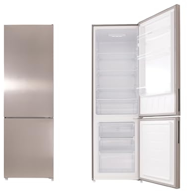 Respekta Freistehende Kühl-Gefrier-Kombination / 187 L Kühlanteil / 75 L Gefrieranteil/Low-Frost/Schnellgefrierfunktion / KG176IX-37 / (H) 176 x (B) 54 x (T) 55 cm [Energieklasse D]
