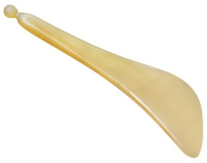 Augenstift Größe 1 aus Yakhorn, Schönheitsmassage Stab | Beige, Flexibel und Leicht, für Frauen und Männer, Tragbar und Kompakt