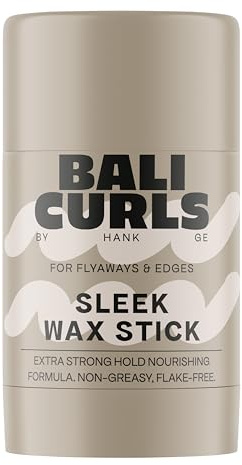 BALI CURLS Sleek Wax Stick – Extra starker Styling Stick für Sleek Looks & Ponytails – Transparentes Haarwachs gegen fliegende Haare – Vegan – 30g