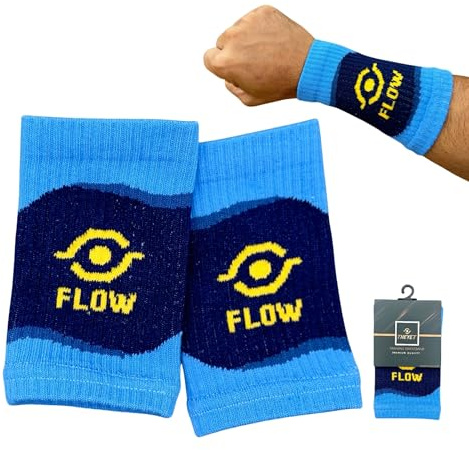 THEYET Polsiere in cotone per crossfit e palestra (coppia) | Wristband sportivo elastico per assorbire il sudore | Accessorio ideale per strada, fitness, calistenia, paddle e tennis uomo e donna