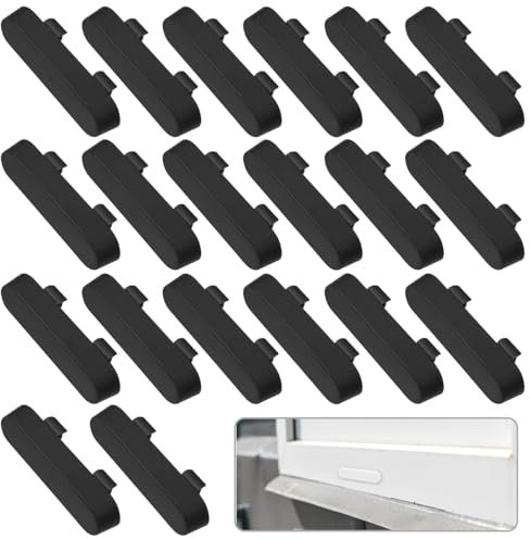 Weep Hole Covers - 20 PcCS PVC Window Drainage Caps for Upvc Windows - Window Sill Vent Covers Replacement - Black