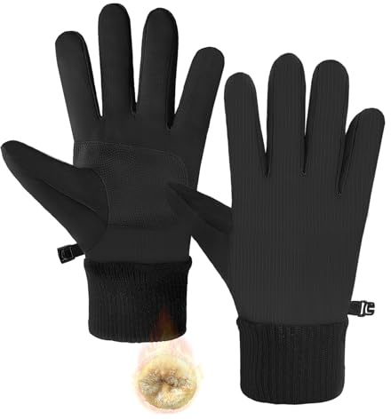 lifwimner WinterHandschuhe Damen Warme Fahrradhandschuhe Herren Wasserdicht Touchscreen Thermo Handschuhe Winddichte für Wandern Radfahren
