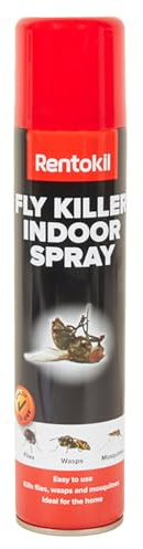Bazaarist - Rentokil Fly Killer Indoor Spray 300ml | Fast-Acting Aerosol Insecticide for Flies, Wasps & Mosquitoes | Home Pest Control (1PC)