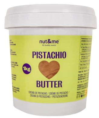 nut&me Crema de Pistacho 1kg | 100% PISTACHO | Sin Azúcares añadidos | Sin Aditivos | Vegano | Sin gluten | Keto | Sin aditivos | Fuente de proteínas | Alto contenido en fibra