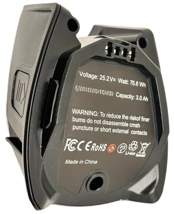 Batterie de rechange haute capacité 3000 mAh compatible avec l'aspirateur sans fil Miele Triflex série HX1 | Li-ion 25,2 V | Longue durée de vie(3500MAh)
