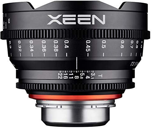 XEEN Cinema 14mm T3,1 Sony E Vollformat Objektiv MF Cine Video Lens für hohe Auflösungen mit Follow Focus Zahnkränze