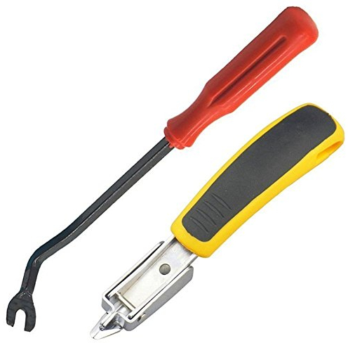 Entklammerer, valink Manuelle Bedienung Heavy Duty Polster Panel Clip Klammerentferner mit Nail Tack Abzieher B�ro Handwerkzeuge