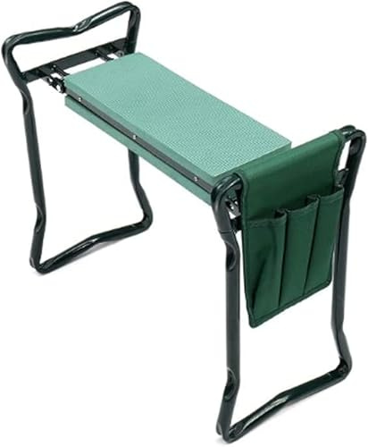 Trendi Heavy Duty Garden-Kneeler Pad | Portable 2-in-1 For Gardening And Bench Stool | Padded Garden chair | Soft Foam Kneeling Pad With Removable Tool Pouch | Folding Kneeler Seat
