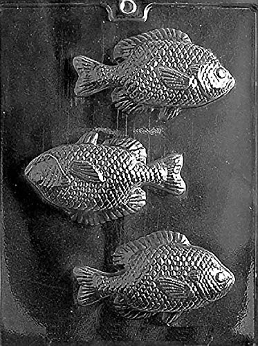 Grandmama's Goodies N051 Large Fish Chocolate Candy Soap Mold with Exclusive Molding Instructions