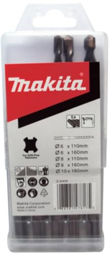 Makita D-61678 Set of 5 SDS-Plus Drill Bits 2 Sizes MAK 2
