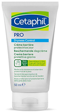 Cetaphil PRO Dryness Control, Crema Mani Barriera Protettiva Giorno, Protezione per Pelle Sensibile ed Esposta ad Aggressioni Esterne, Formato 50 ml