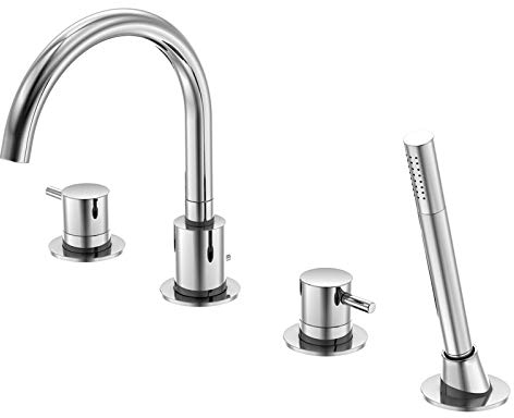 Steinberg Serie 100 4-Loch Wanne/Brause-Standarmatur, Chrom