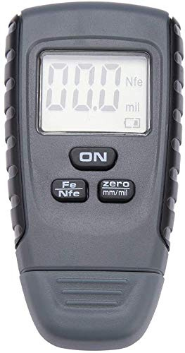 Greensen Schichtdickenmessgerät mit Hintergrundbeleuchtung LCD Anzeige, Auto Lackschichtenmesser für Eisen und Alu-Karosserien, Lackdickenmessgerät Autobeschichtung Messgerät Prüfgerät für Auto