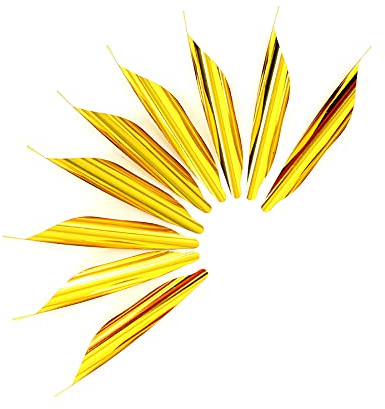 ACCMOS 50 Stück/Karton Bogenschießen Pfeil Drehflügel 1,8 Zoll Spiral Feder Rechter Flügel Mit Aufkleberband DIY Pfeile Zubehör