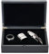 Käfer Sommelier-Set mit Kellnermesser, Tropfring und Drehverschluss für Champagner und Perlweine, hochwertiger Edelstahl, in Geschenkbox