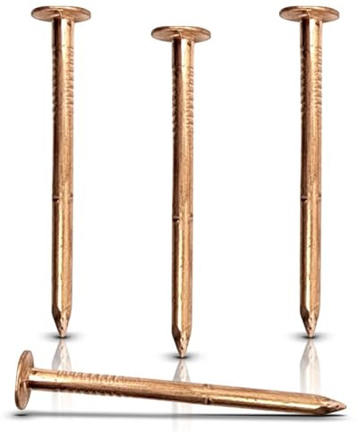 Kupfernägel, 5,1 cm, für Dachdecker, massives reines Kupfer, Schiefer, blinkende Möbel, Boot, 100 Stück