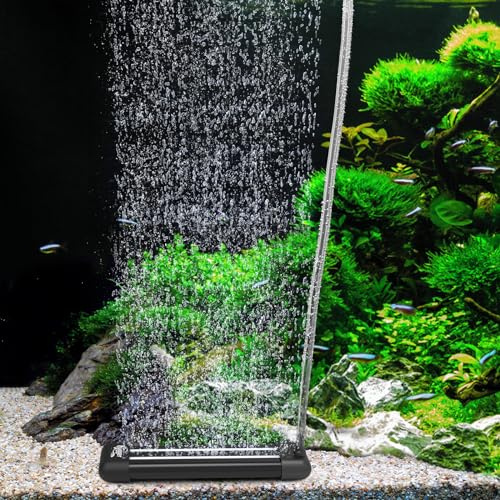 hygger Aquarium Air Stone, Aquarium Bubbles Air Stone, Fish Tank Bubbler Ultra Silent Deep Dissolving Oxygen Diffuser Kit for Air Pump Fish Tank Small Bucket and Hydroponics