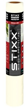 STIXX Window Protector - Self Adhesive Protector to Shield Glass - 600mm x 25m
