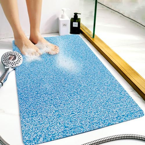 Yinghesheng rutschfest Duschmatte 53x53cm,Weiche Anti Schimmel PVC-Luffa Massage Badematte,Badewannenmatte rutschfest für Nassbereiche, Schnell trocknend,53x53cm