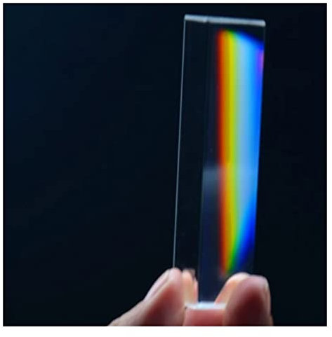 ZGPjubilant Prismen und Kaleidoskope Prisma 30 x 30 x 100 mm, Kristalleffekte, optische Prismen, Optik-Sets für Naturwissenschaften, Klassenzimmer