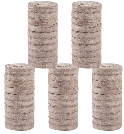 Pellet di torba,Pellet di torba per l'avvio di piante | Fertilizzante nutriente compresso e blocco del terreno 50 pezzi | Baccelli compatti per piante sfusi, per avviare il terreno del giardino delle