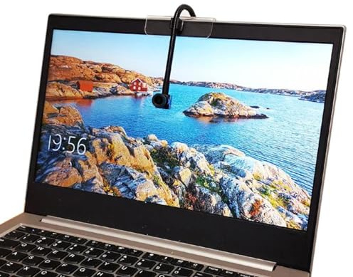 ASHATA Webcam PC Center, Webcam Schermo Centrale da 8 MP con Microfono Integrato, Webcam USB Eye Center con Messa a Fuoco Fissa per PC Portatile, per Zoom, per, Plug and Play