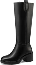 QUEEN HELENA Stivali Alti con Tacco Basso Casual Donna X31-207