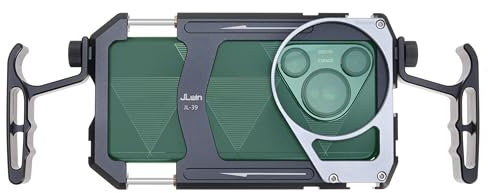 FOTGA Smartphone Video Rig, Mobile Phone Cage Stabiliser with Handle, 67 mm Filter Adapter, Lens Adapter for Universal Mobile Video Cage, Compatible with iPhone 16/16Pro/15/15Pro/14/14Pro/13