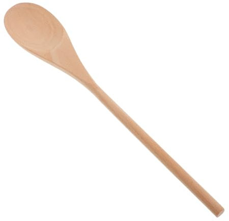 MAGICLULU 24pcs Unpainted Long Handle Wooden Spoon for Cooking Kitchen Mixing Stirring Utensil Bulk Wood Ladles for Pasta and Dessert Serving