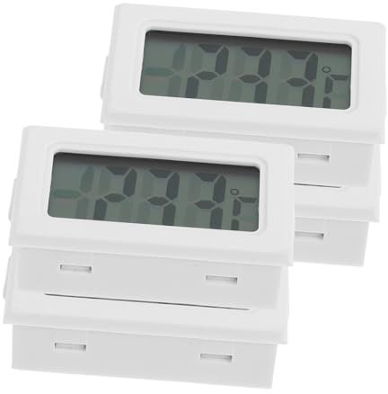 YARNOW 4 Pz termometro mini idrometri termometri meteorologici termostato per la casa monitor della temperatura del camper termostato idrometro per piante plastica bianca
