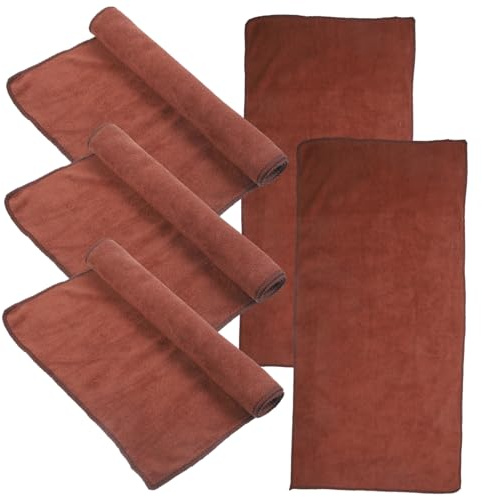 CIYODO 5 Stück-Pack Meerschweinchendecken Waschbar Aus Weicher Mikrofaser 30x60cm Braun Käfigeinlagen Für Kleintiere Wärmematte Für Meerschweinchen Und Hamster