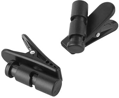 POPETPOP 2piezas Clips Para Auriculares y Micrófono De Color Negro Abrazaderas Resistentes Para Organizar y Fijar Cables Ropa Durante Actividades Diarias y Deportivas