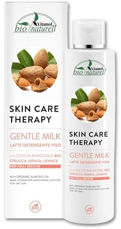 Vitamol Gentle Milk Sanfte Gesichtsreinigungsmilch – natürliche Formel mit Mandelöl – für empfindliche Haut – 200 ml