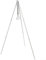 ZiStarlilife Trípode de camping al aire libre Estante colgante portátil BBQ Grill Stand Ajustable Campfire Equipo de cocina Negro (Plata)