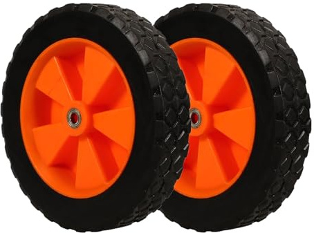 ZXCLTR 2 Stück 7 x 1,50 Rasenmäherräder | Räder und Reifen, Universeller Ersatz for Schub-Rasenmäher | Transportkarren | Grill | Sackkarre | Schneefräse | Generator