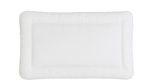 KiGATEX Cojín para bebé de 40 x 60 cm, cojín plano para bebés y niños pequeños, certificado Öko-Tex 100, apto para alérgicos, cojín de microfibra con relleno de fibra climática, lavable a 95 °C y apto