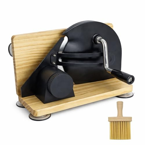 Foldable Sourdough Bread Slicer，Adjustable Thickness Bread Slicer Machine With Hand Crank,Manual Bread Slicer For Homemade Bread Cuts 0-0.8 Thick Slices