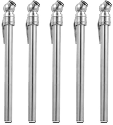 PRETYZOOM Set 5 Pezzi Manometri per Pneumatici a Penna Portatili, Strumento Misuratore Pressione Gomme Auto Compatto e Leggero per Monitoraggio Pneumatici Auto
