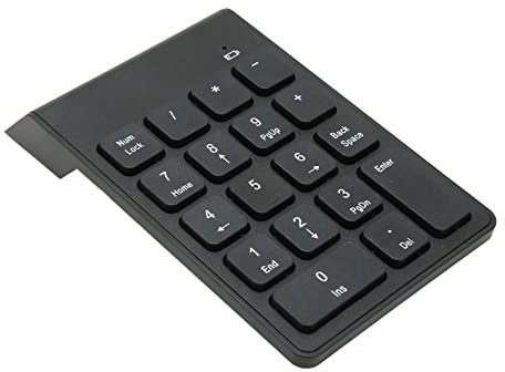 Tasti Ergonomici Wireless Al Cioccolato 2.4G Tastierino Numerico Plug and Play 18 Tasti Tastierino Numerico per Commercialista Bancario, Compatibile per Utenti PC