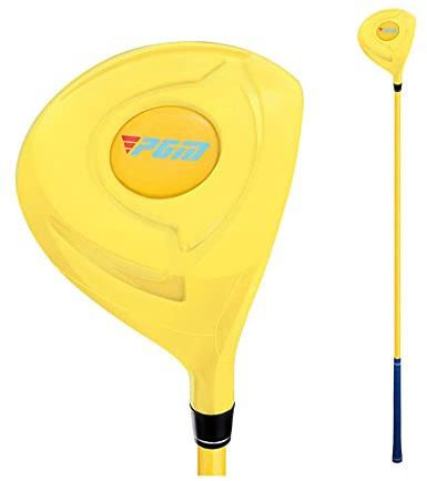 Golfdriver #1 tränybörjare barn träning golf för junior pojkar och flickor baby golfklubbor coaching undervisning farväg sport (för 4–5 år, gul)