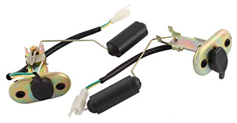 sourcing map Sensor de Nivel de Combustible 2 X Moto Accesorio Tanque de Combustible del Flotador 25cm para Sukuki Princess