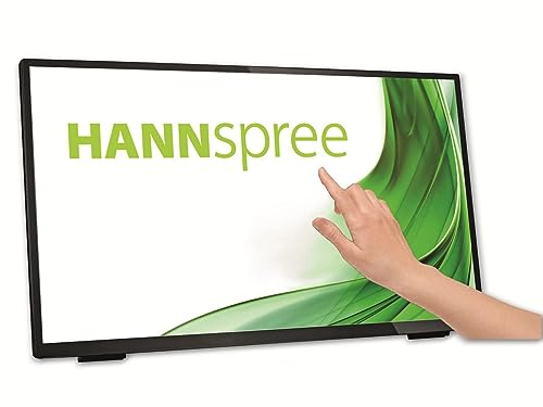 HANNspree HT248PPB HS-IPS 23.8 Inch 1080p Full HD Touch Screen Monitor with HDMI, DisplayPort and VGA Connectivity - Black
