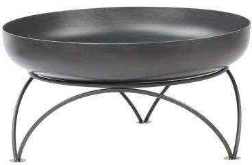 Feuerkorb Feuerschale Garten Pan 8 Gartenfeuer 60 70 80 cm Schwarz Pflanzenschale Terrassenfeuer Auswahl-Pan8-Schwarz E00458-80cm