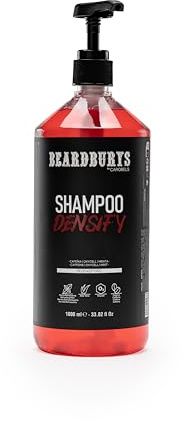 Beardburys Densify Redensifying Shampoo stärker och volymerar håret, utan parabener, passar alla hårtyper, 1 liter | Hair thickening and anti hair loss shampoo for fine or thinning hair. Promotes healthy growth with aloe vera and menthol.