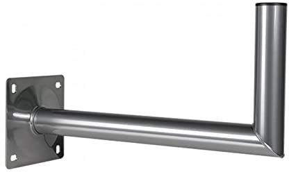 Bras COUDE en L Déport 60 cm Acier Fixation Murale antenne Parabole